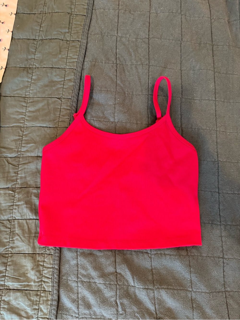 Balance Athletica Hot Pink Cropped Camisole with Thin Straps